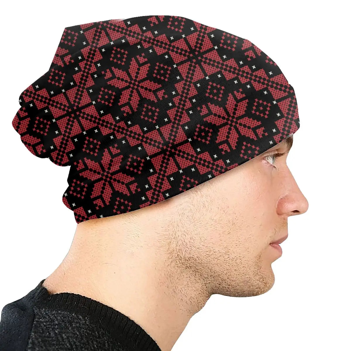 Palestinian Jordanian Tatreez Beanie