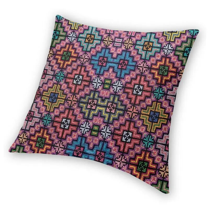 Palestinian Traditional Tatreez Cushion Cover