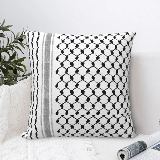 Palestinian Kufiya Folk Pattern Pillow Case