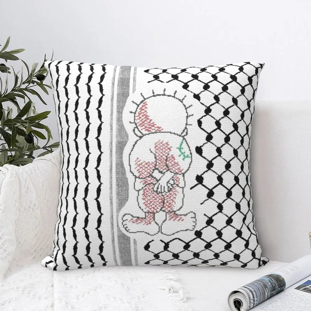 Traditional Palestinians Tatreez Cushion Cover