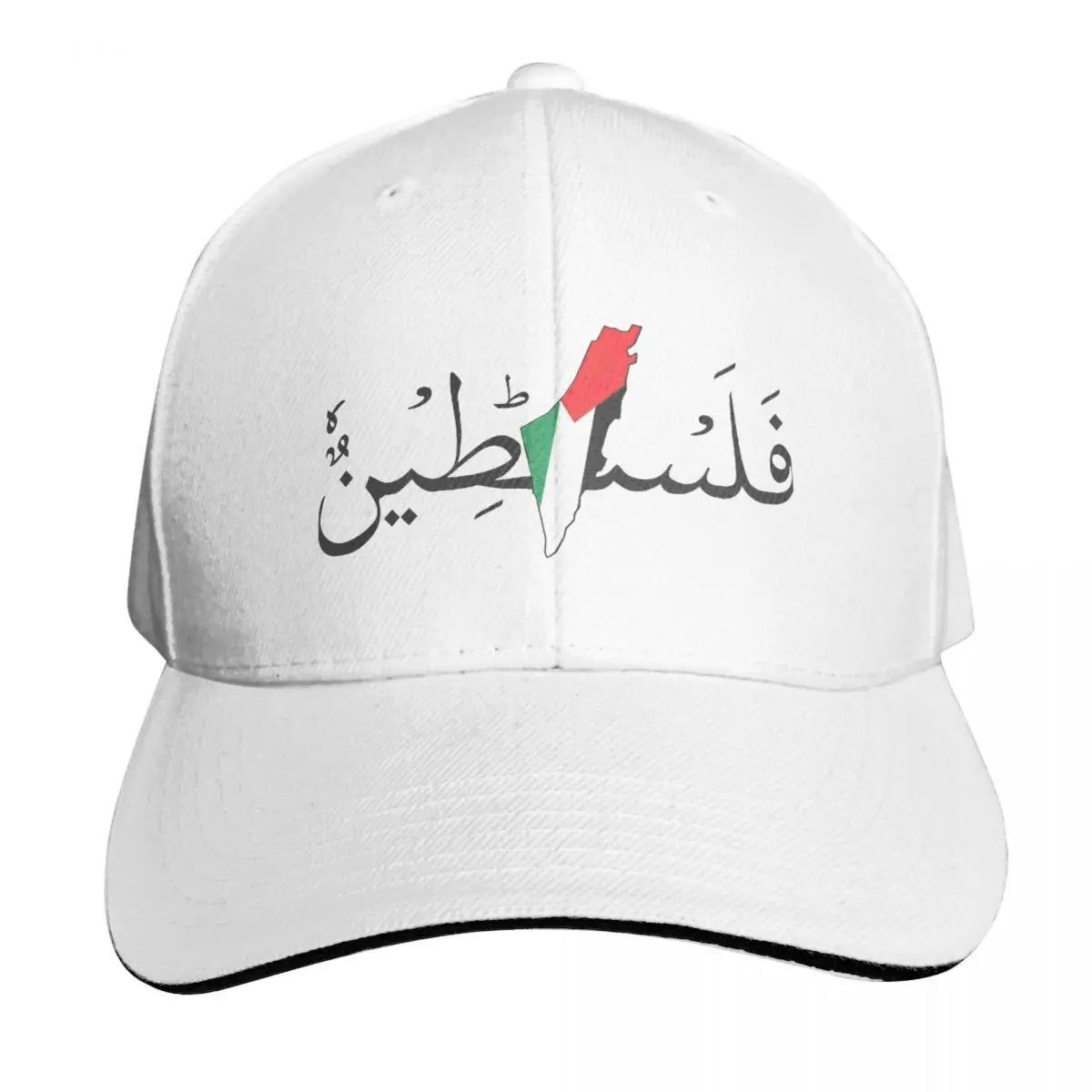 Palestine in Arabic with Flag Cap