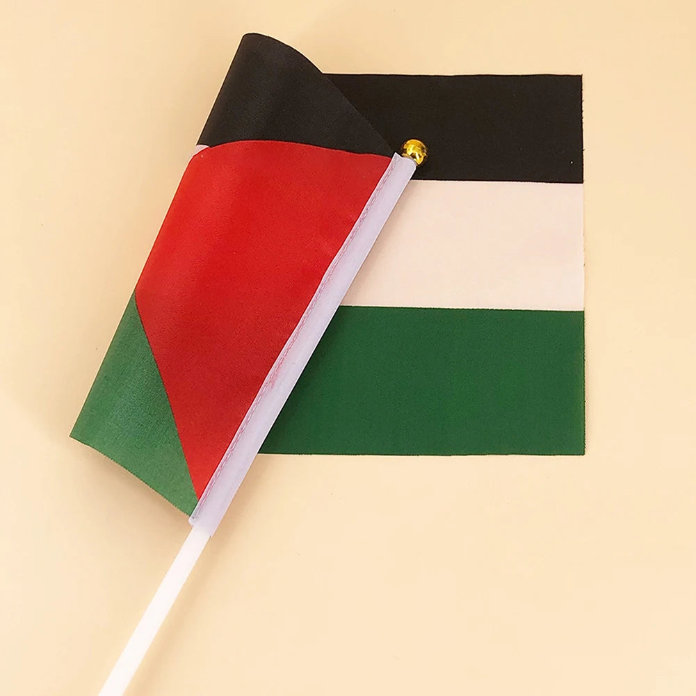 Portable Hand Waving Palestinian Banner