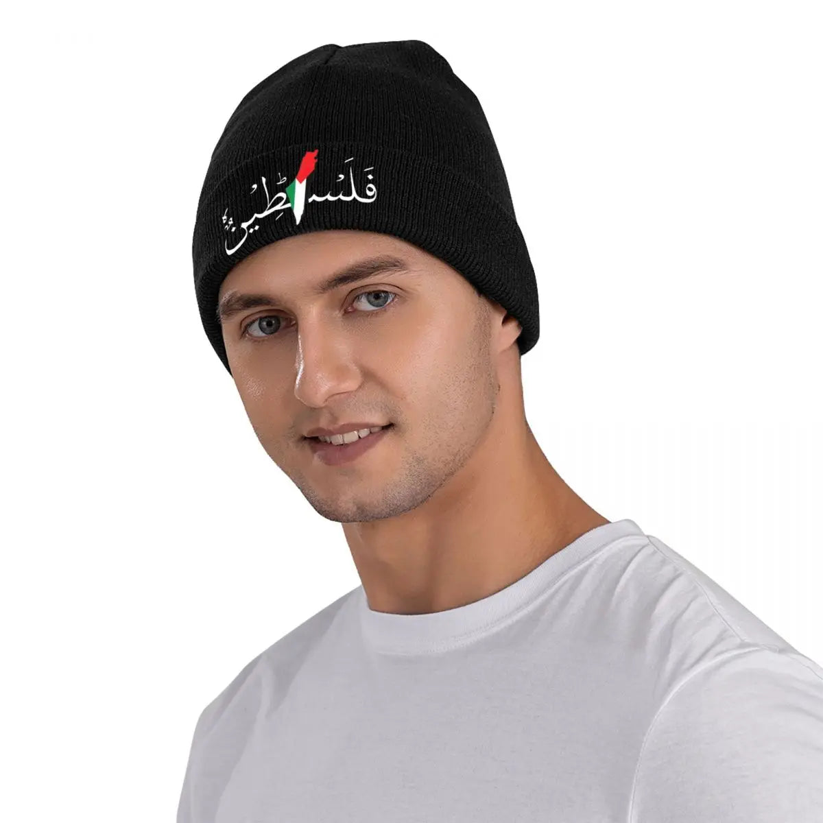 Palestine Flag Map Beanie