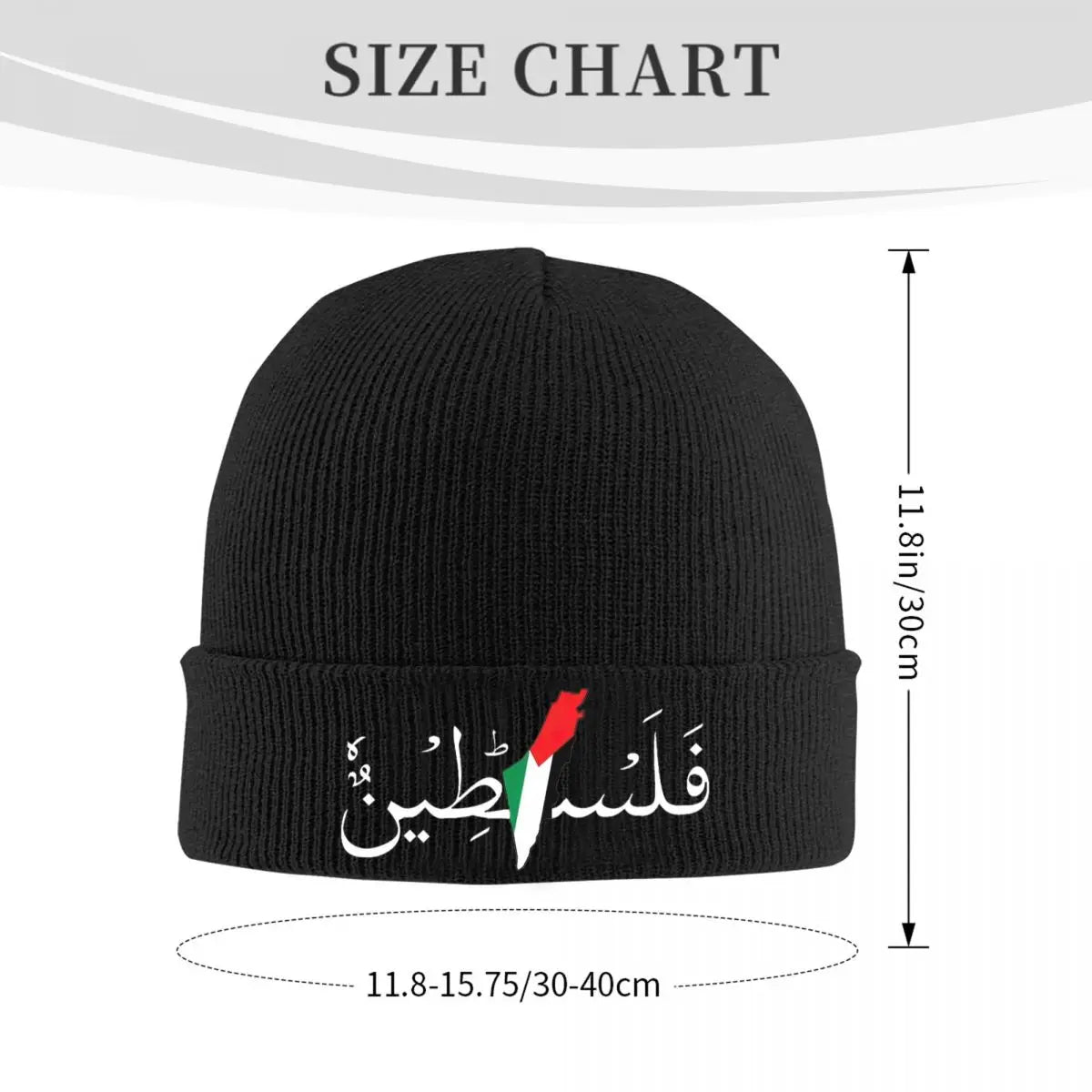 Palestine Flag Map Beanie