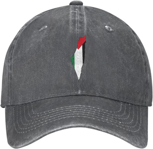 Flag of Palestine Map Cap