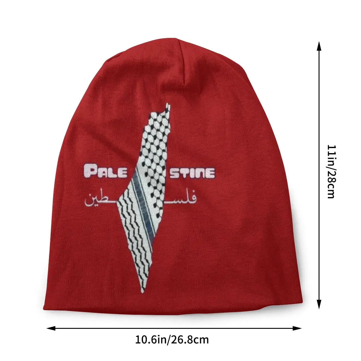 Palestine Kufiya Map Beanie