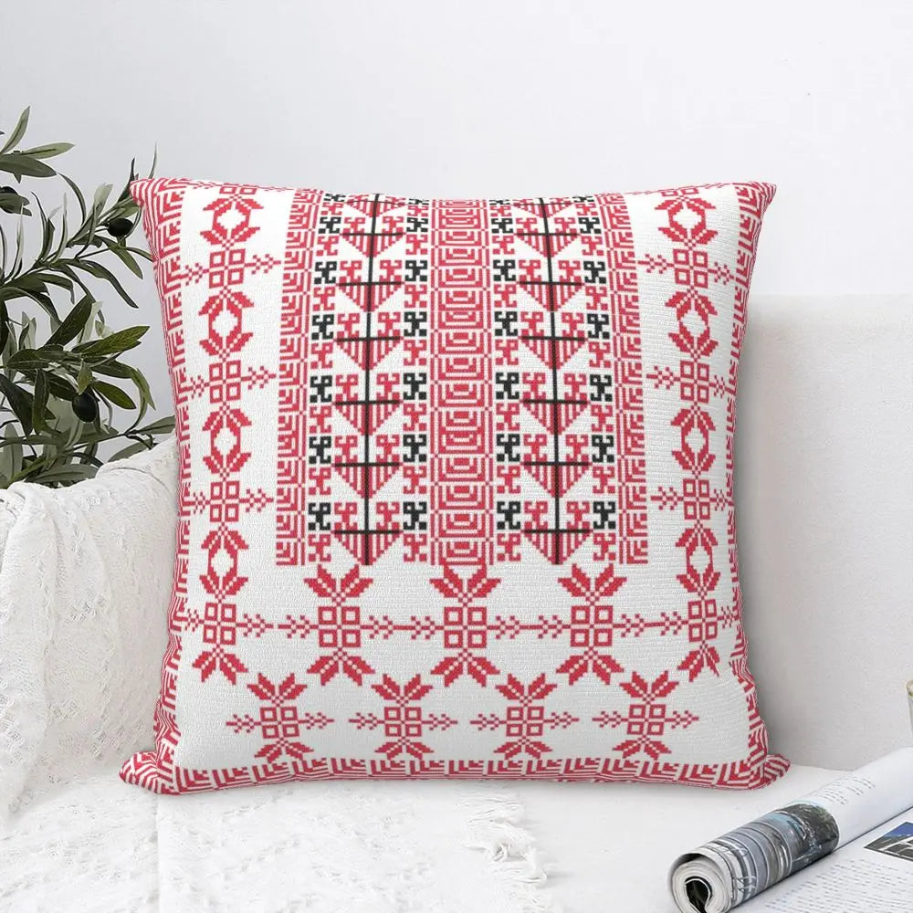 Traditional Palestinians Tatreez Cushion Cover