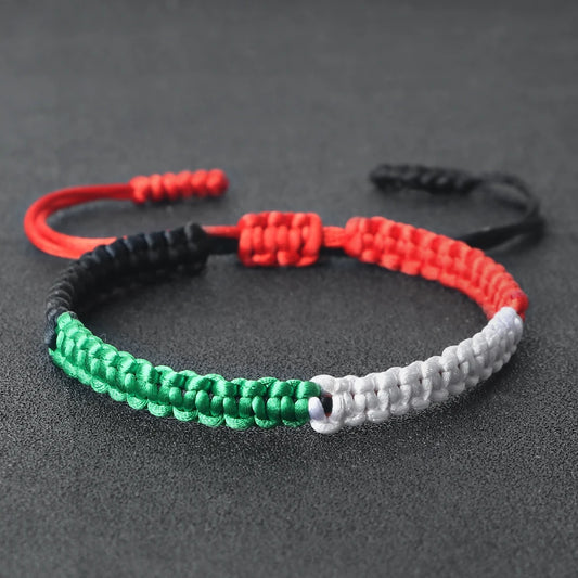 Palestine Flag Braided Bracelet