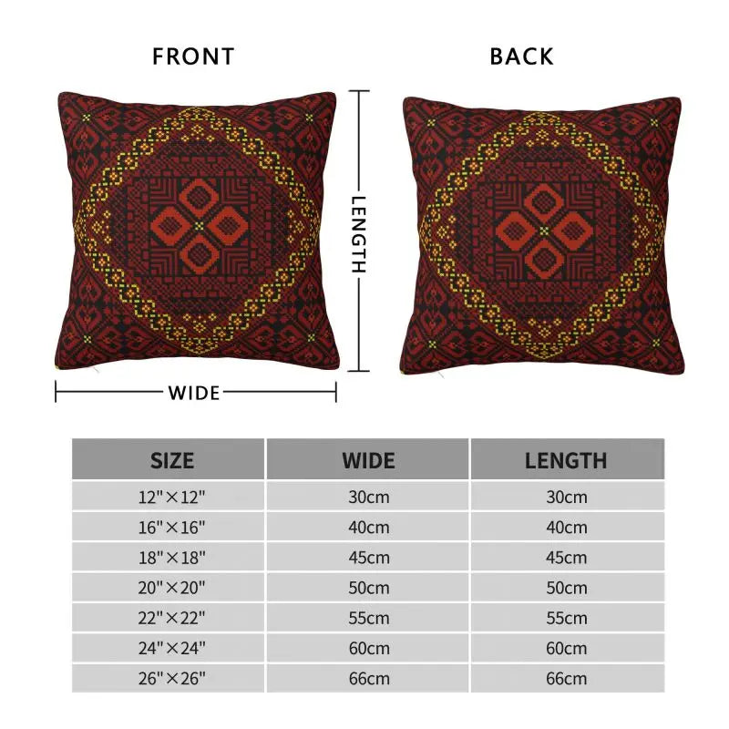 Traditional Palestinians Tatreez Cushion Cover